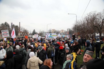 Prosvjed studenata u Kragujevcu