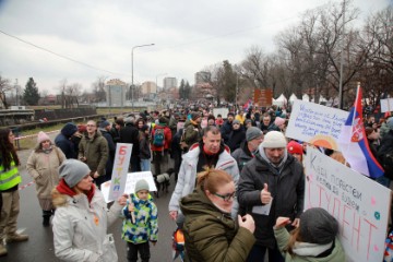 Prosvjed studenata u Kragujevcu