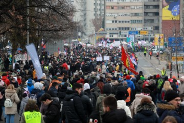 Prosvjed studenata u Kragujevcu