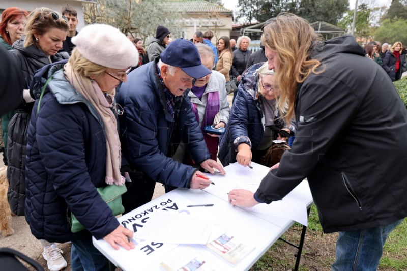 Zadar: Novi prosvjed "Za spas Vruljice"