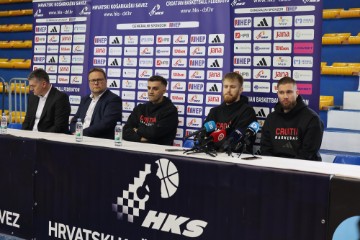 Zadar: Konferencija za medije povodom okupljanja košarkaške reprezentacije Hrvatske