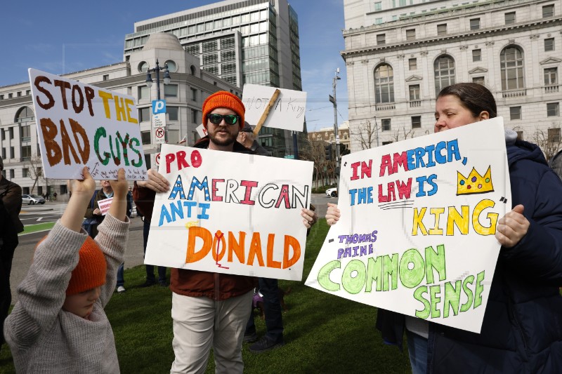 USA CALIFORNIA PROTEST TRUMP