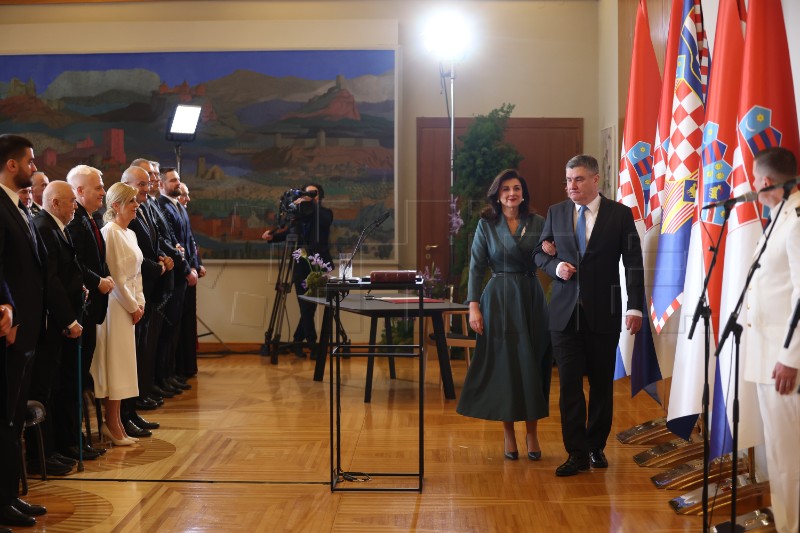 TRENUTNI SERVIS - Inauguracija predsjednika RH Zorana Milanovića