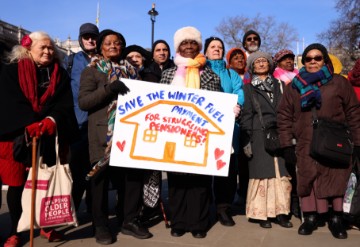 BRITAIN WINTER FUEL PAYMENT PROTEST