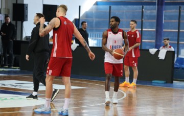 Zadar: Trening muške seniorske košarkaške reprezentacije Hrvatske