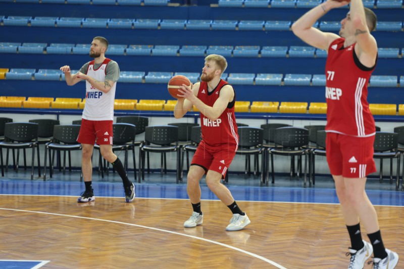 Zadar: Trening muške seniorske košarkaške reprezentacije Hrvatske