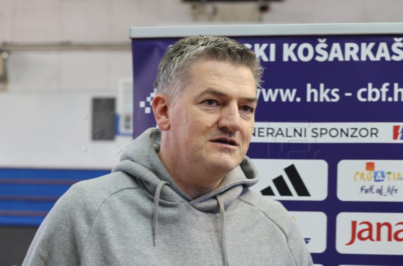 Zadar: Trening muške seniorske košarkaške reprezentacije Hrvatske