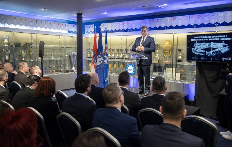 Predstavljanje sporazuma o uklanjanju postojećeg i izgradnji novog stadiona Maksimir