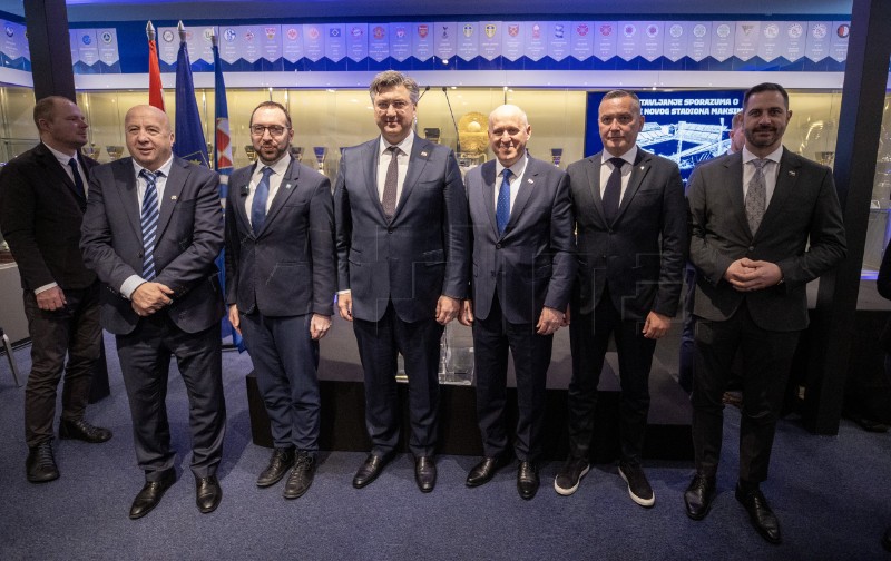 Predstavljanje sporazuma o uklanjanju postojećeg i izgradnji novog stadiona Maksimir