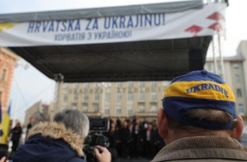 Tomašević pozdravio okupljene na skupu podrške Ukrajini 