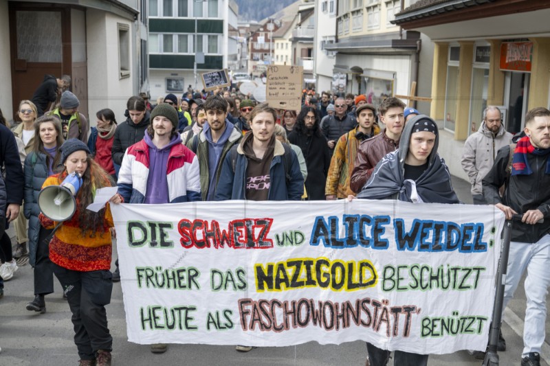 SWITZERLAND GERMANY PROTEST
