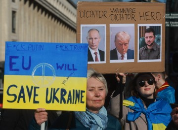 BELGIUM UKRAINE PROTEST