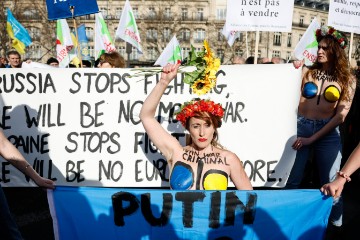 FRANCE UKRAINE PROTEST 