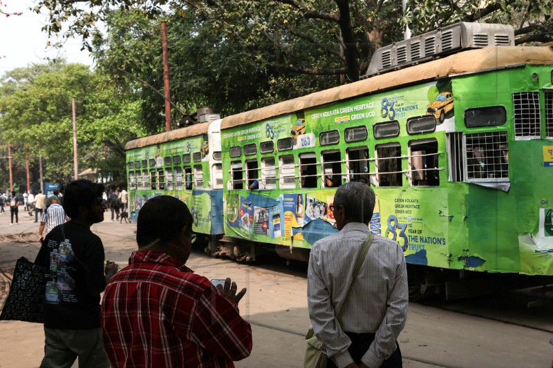 INDIA KOLKATA TRAM ANNIVERSARY 