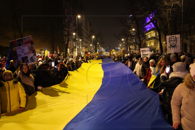 POLAND UKRAINE SUPPORT RALLY