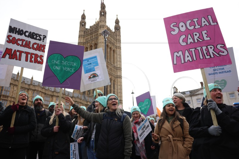 BRITAIN PROTEST SOCIAL CARE 