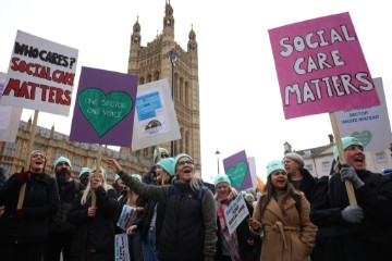 BRITAIN PROTEST SOCIAL CARE 