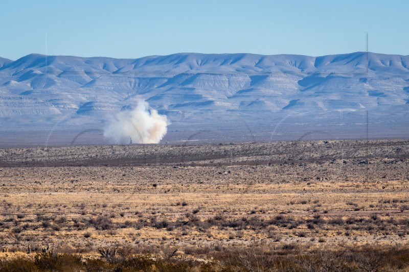 USA TEXAS BLUE ORIGIN ROCKET LAUNCH