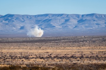 USA TEXAS BLUE ORIGIN ROCKET LAUNCH