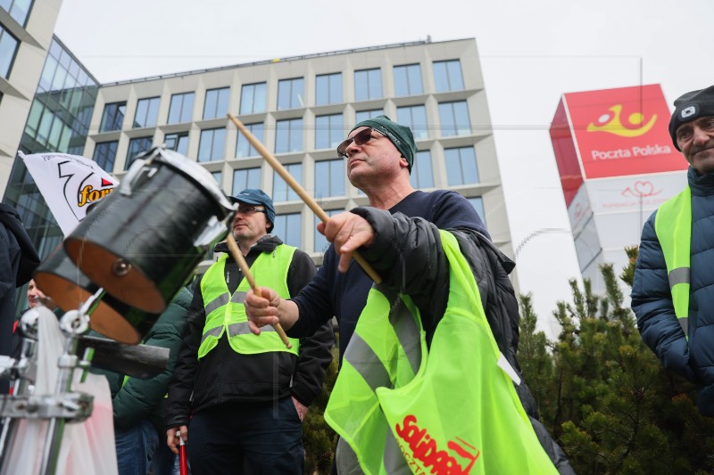 POLAND TRADE UNION PROTEST