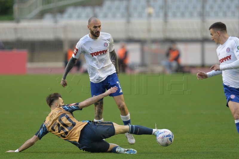 Utakmica četvrtfinala Super Sport Hrvatskog nogometnog kupa : Hajduk-Rijeka