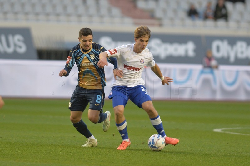 Utakmica četvrtfinala Super Sport Hrvatskog nogometnog kupa : Hajduk-Rijeka