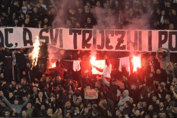 Utakmica četvrtfinala Super Sport Hrvatskog nogometnog kupa : Hajduk-Rijeka