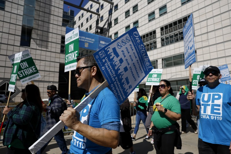 USA UC WORKERS STRIKE