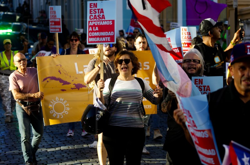 PUERTO RICO IMMIGRATION PROTEST