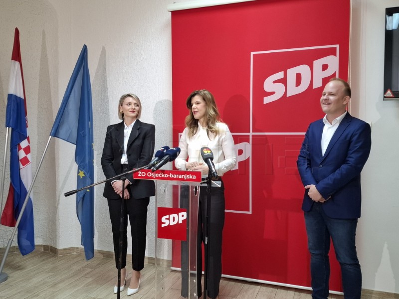 Predstavljena kandidatkinja SDP-a za osječko-baranjsku županicu Sanja Bježančević