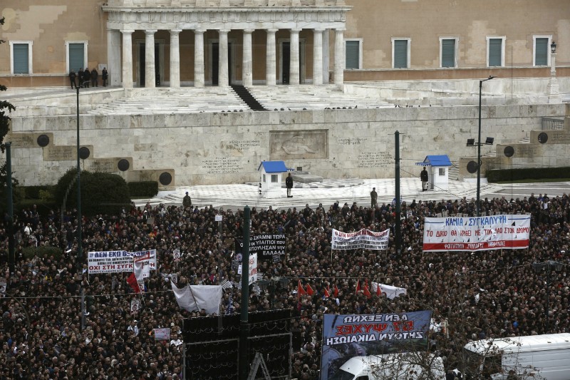 GREECE PROTEST ACCIDENT