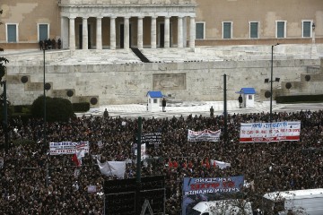 GREECE PROTEST ACCIDENT