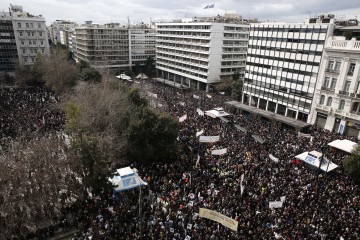 GREECE PROTEST ACCIDENT