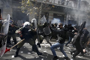 GREECE PROTEST ACCIDENT