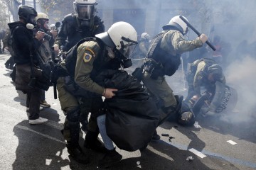 GREECE PROTEST ACCIDENT