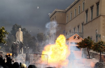 GREECE PROTEST ACCIDENT