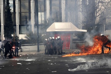 GREECE PROTEST ACCIDENT