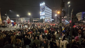 Srbija: Studenti u Nišu dočekani ovacijama uoči velikog prosvjeda u subotu