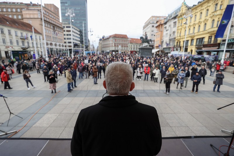 Prosvjed "Protiv siromaštva, korupcije, kriminala i pohlepe"