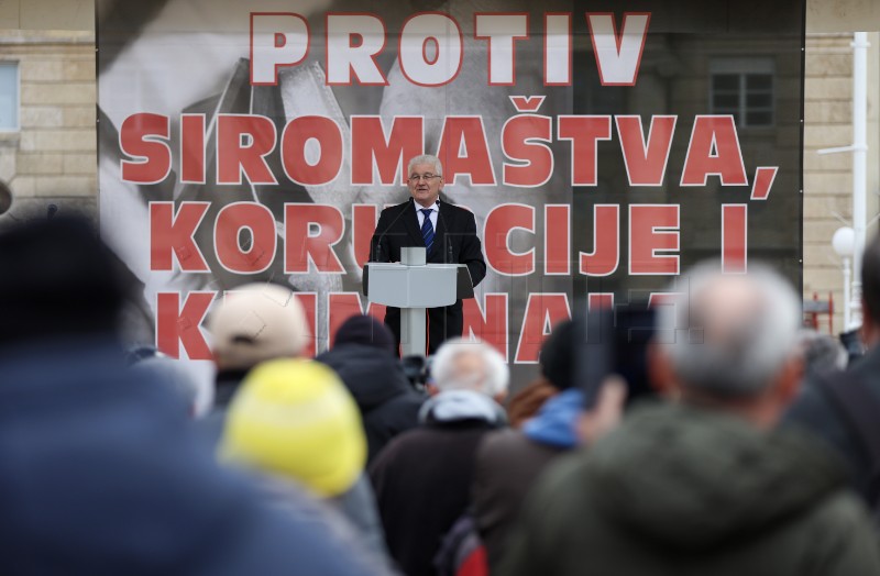 Prosvjed "Protiv siromaštva, korupcije, kriminala i pohlepe"