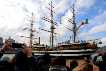 Trst: Jedrenjak Amerigo Vespucci najstariji brod u talijanskoj mornarici