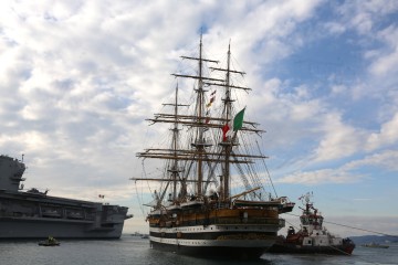 Trst: Jedrenjak Amerigo Vespucci najstariji brod u talijanskoj mornarici