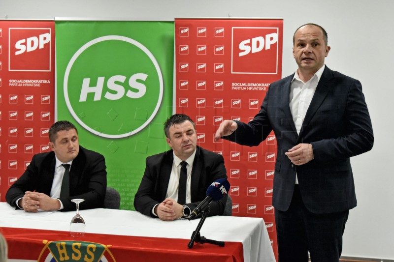 SDP predstavio kandidata za župana Vukovarsko-srijemske županije Stjepana Gašparovića