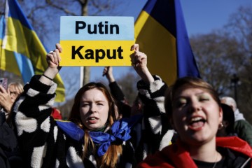 BRITAIN UKRAINE PROTEST