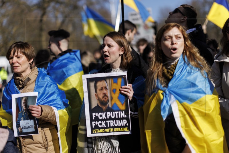 BRITAIN UKRAINE PROTEST