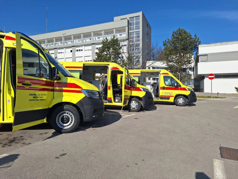 Zavod za hitnu medicinu Međimurske županije bogatiji je za tri nova vozila