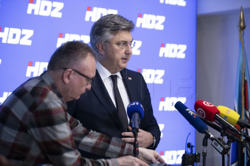 Izjava Plenkovića nakon zajedničke sjednice Predsjedništva i Nacionalnog odbora HDZ-a