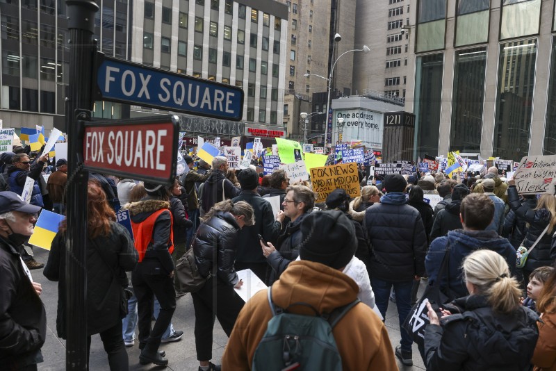 USA FOX NEWS PROTEST