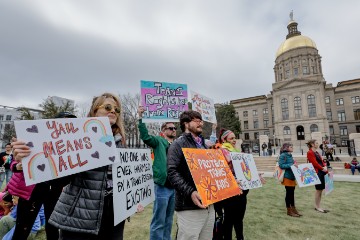 USA ATLANTA PROTEST TRUMP