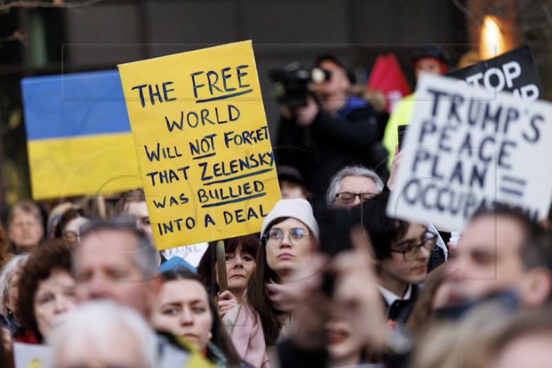 BRITAIN UKRAINE PROTEST